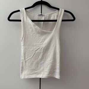 Zara Asymmetric Neckline Tank Top